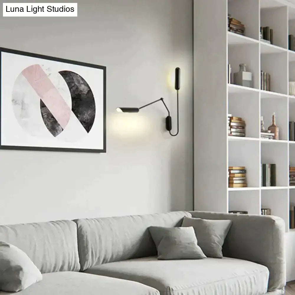 Black Industrial Wall Lamp