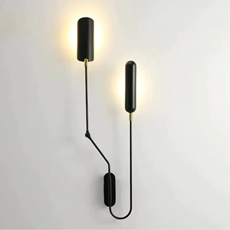 Black Industrial Wall Lamp
