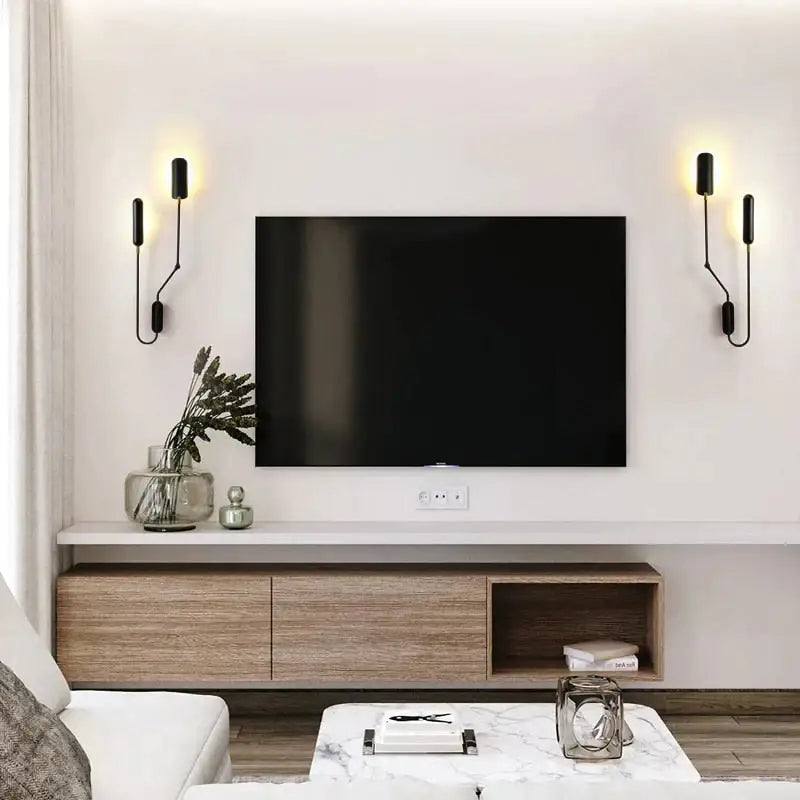 Black Industrial Wall Lamp