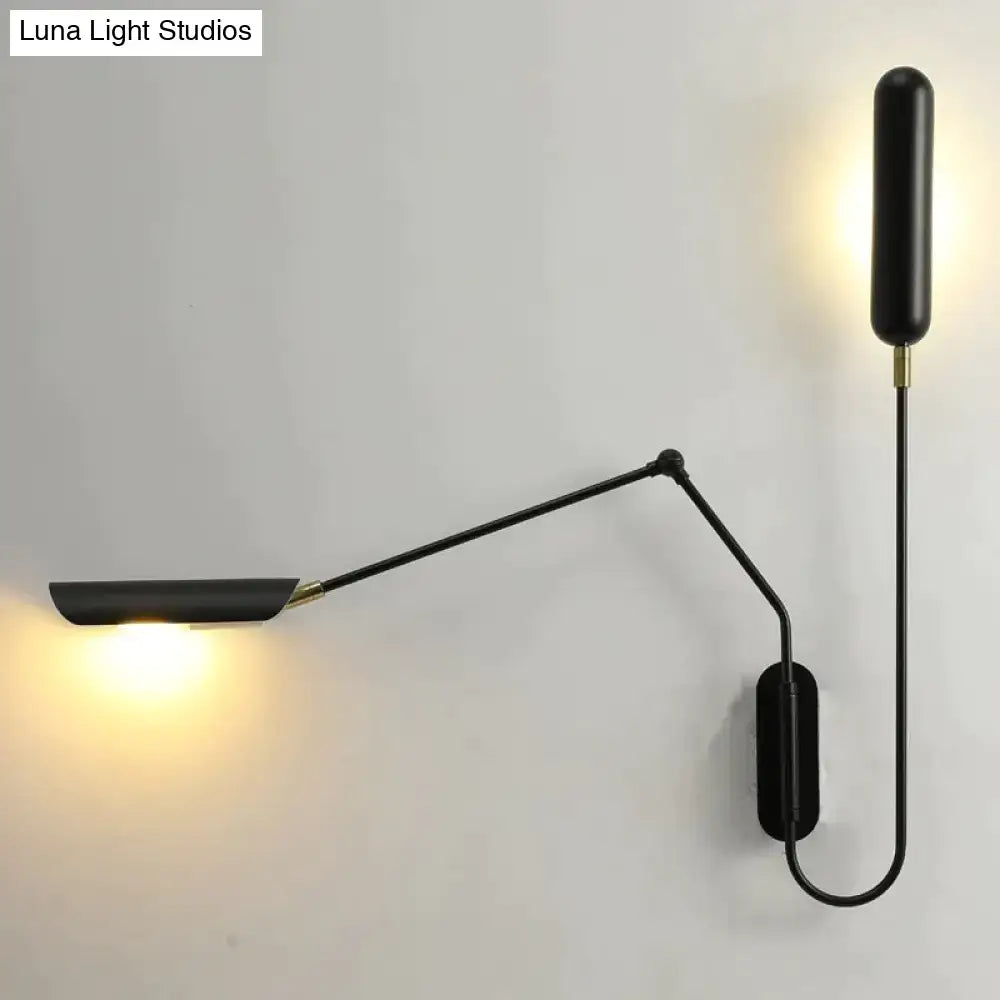 Black Industrial Wall Lamp