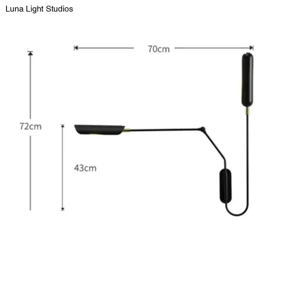 Black Industrial Wall Lamp