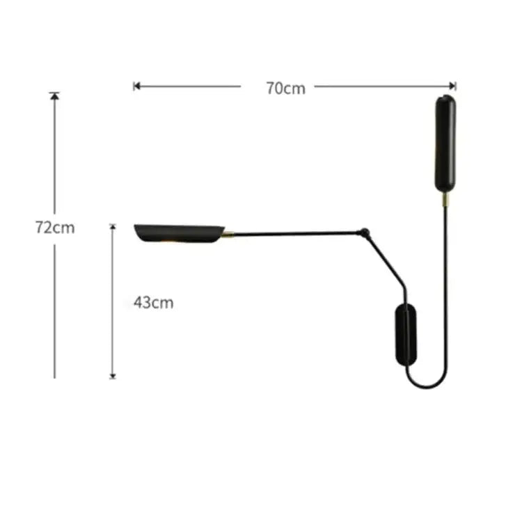 Black Industrial Wall Lamp