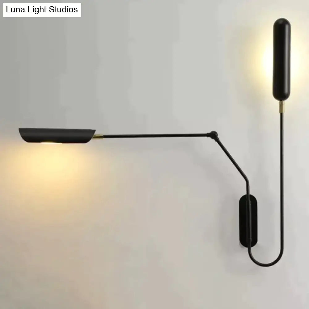 Black Industrial Wall Lamp
