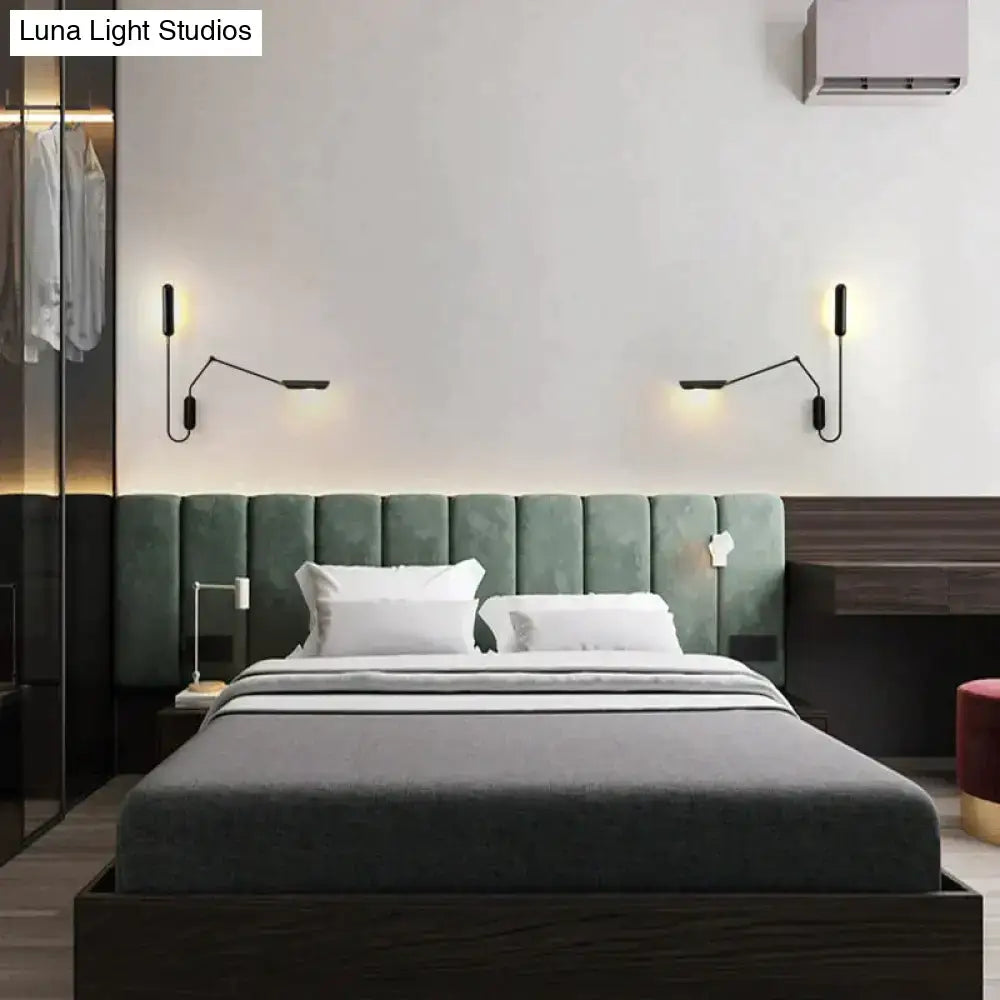 Black Industrial Wall Lamp