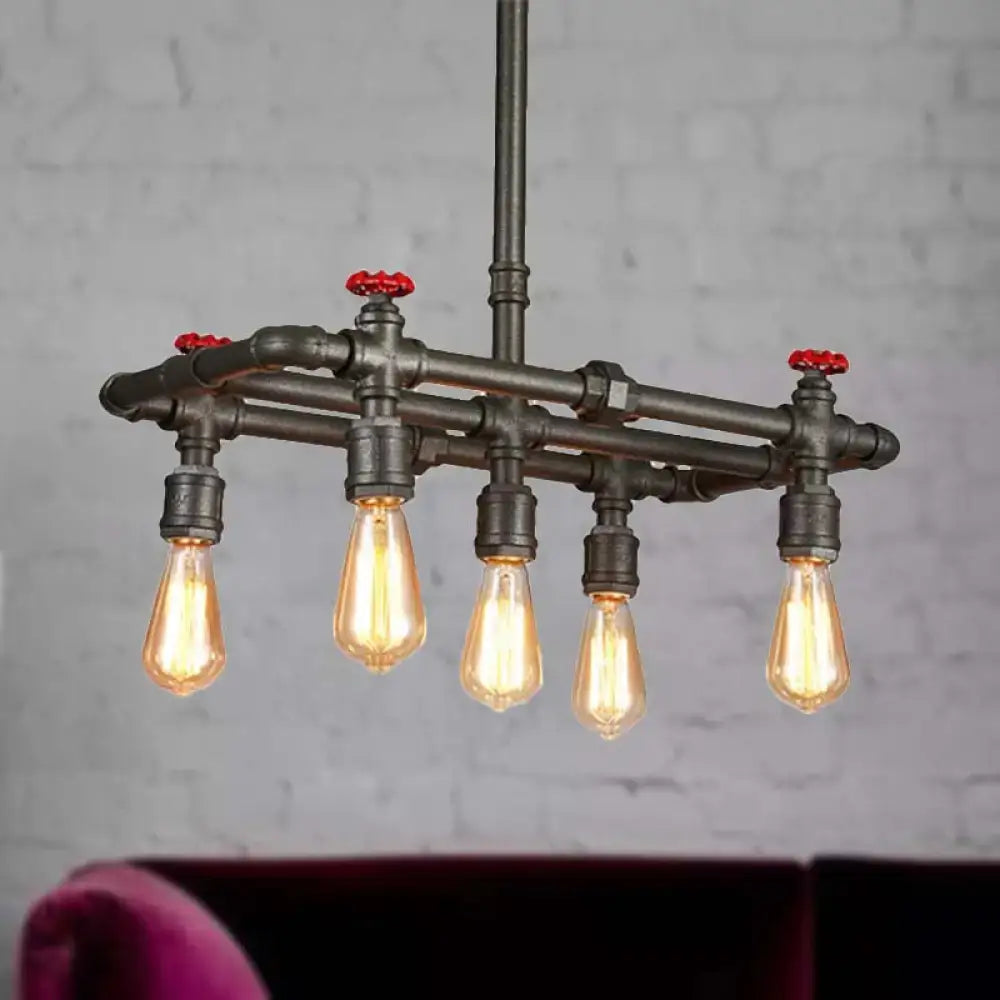 Black Valve Chandelier