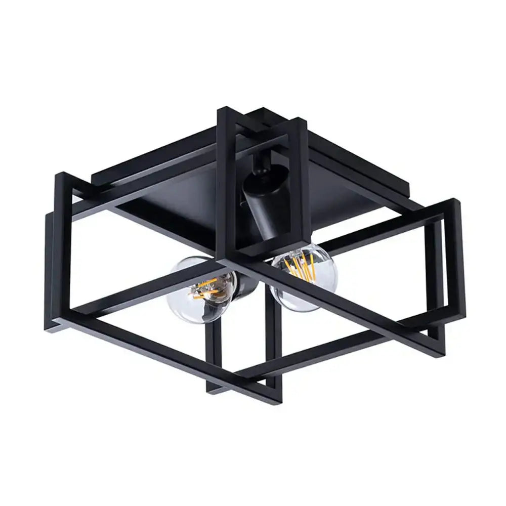 Black Geometric Ceiling Light