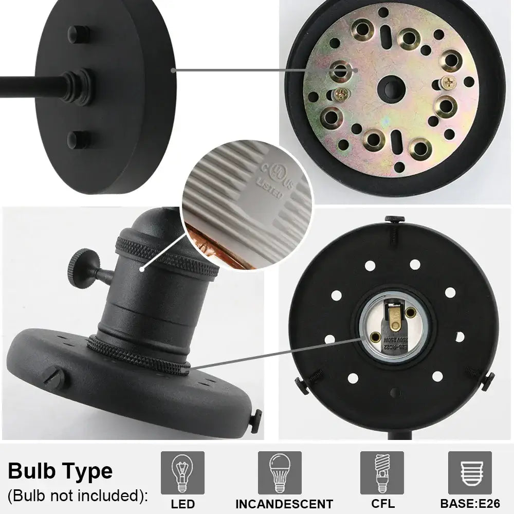 Black Glass Wall Sconce with Chrome Accent Canopy