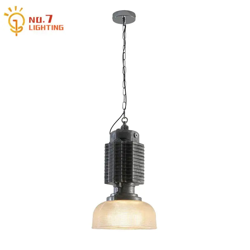 Black Glass Chrome Pendant