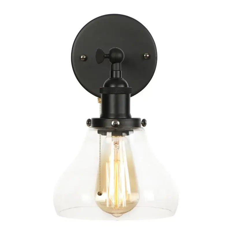 Black Iron LED Sconce