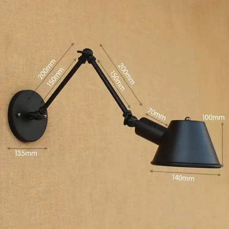 Black Swing Arm Wall Sconce