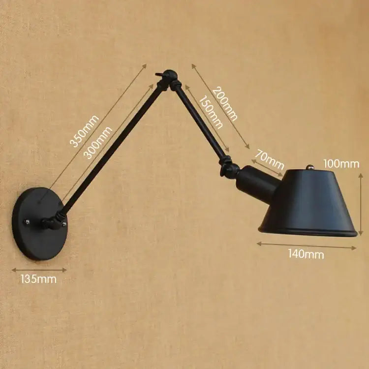 Black Swing Arm Wall Sconce