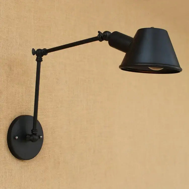 Black Swing Arm Wall Sconce