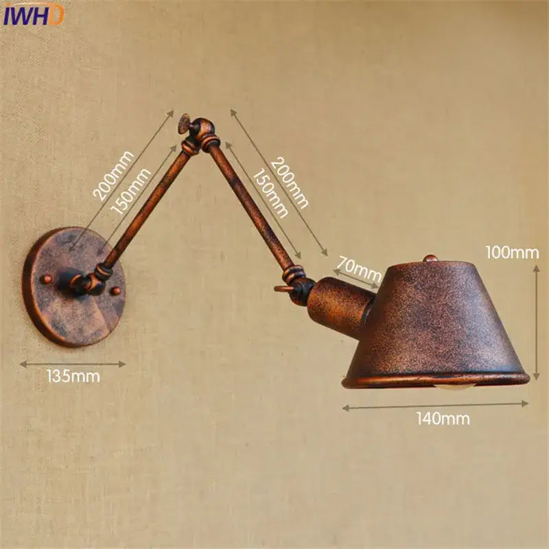 Black Swing Arm Wall Sconce