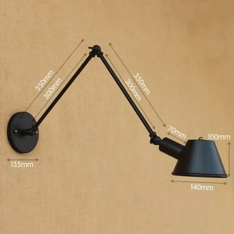 Black Swing Arm Wall Sconce