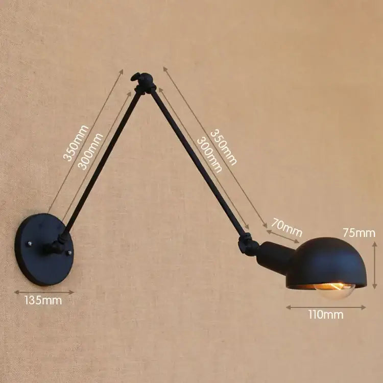 Black Swing Arm Wall Sconce