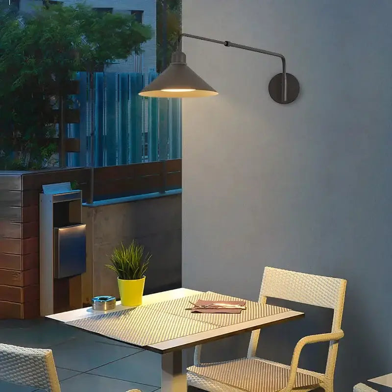 Black Telescopic Wall Lamp