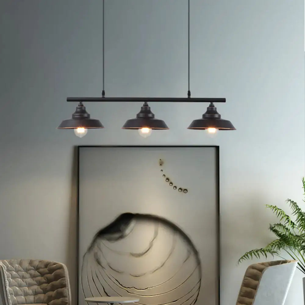 Black Metal Barn Chandelier