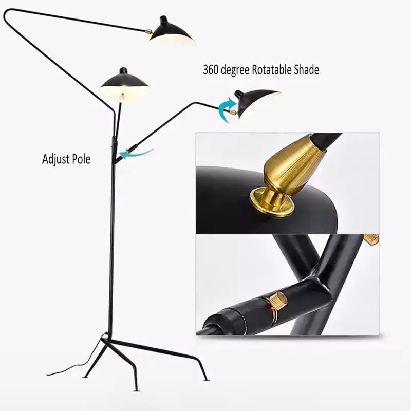 Black Tripod Floor Lamp