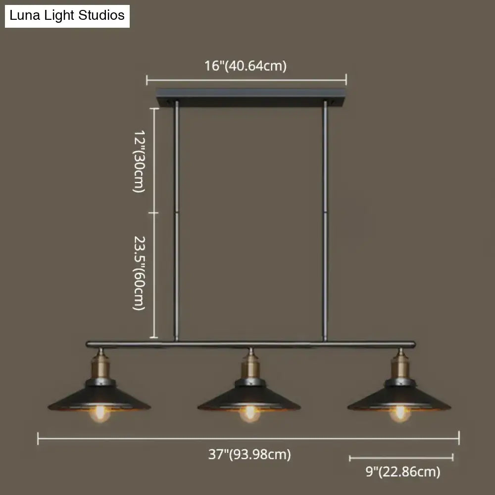 Black Cone Shade Pendant