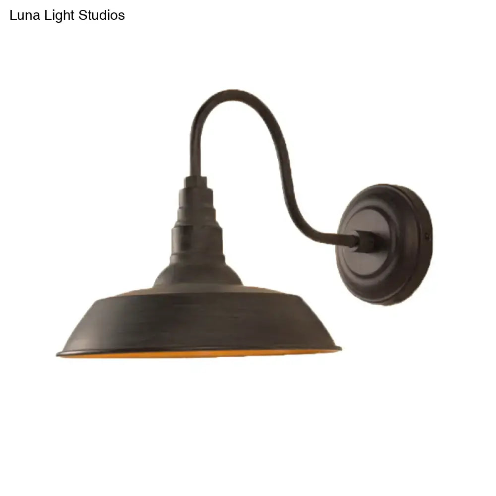 Black Metal Shade Wall Sconce