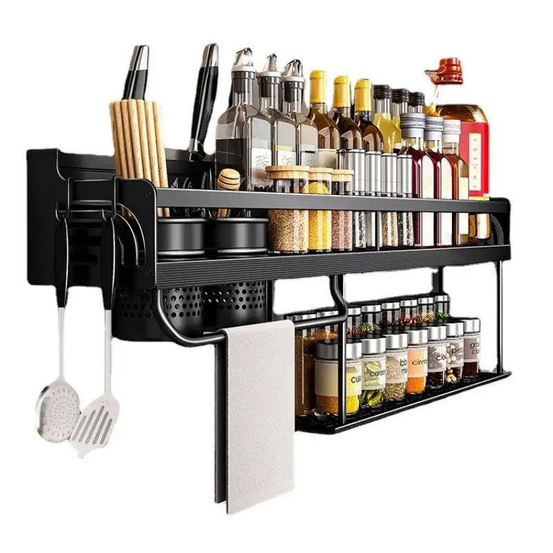 Black Metal Spice Rack