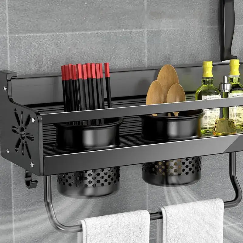 Black Metal Spice Rack