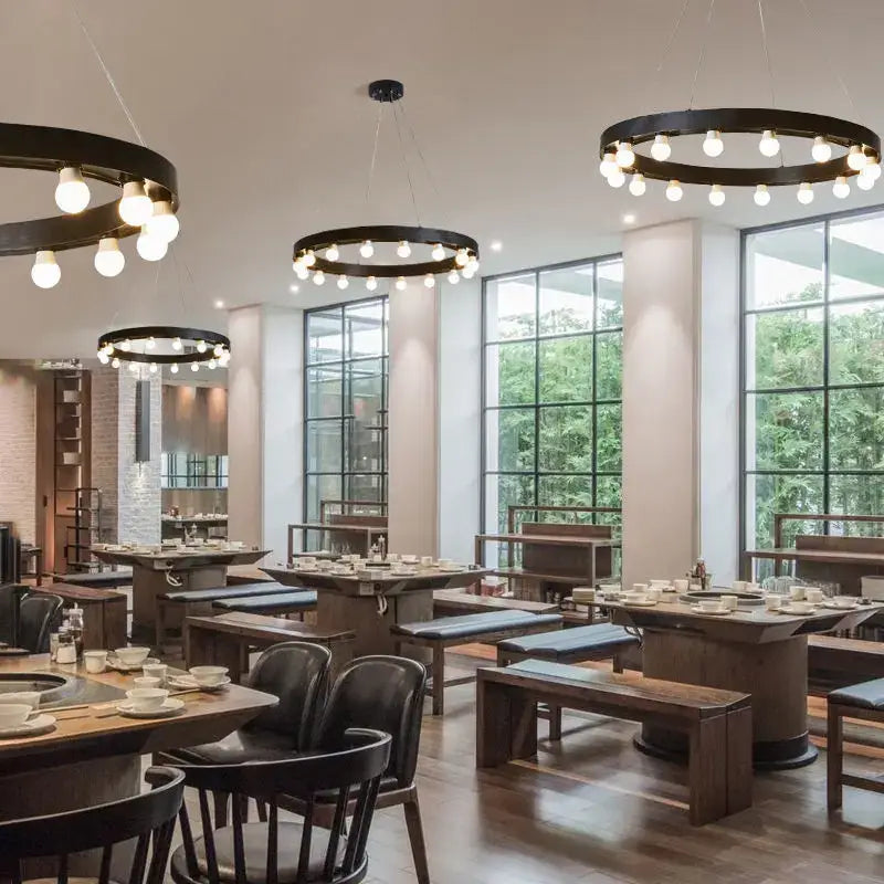 Black Multi Tier Pendant Light