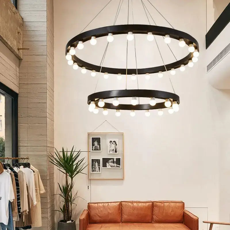 Black Multi Tier Pendant Light