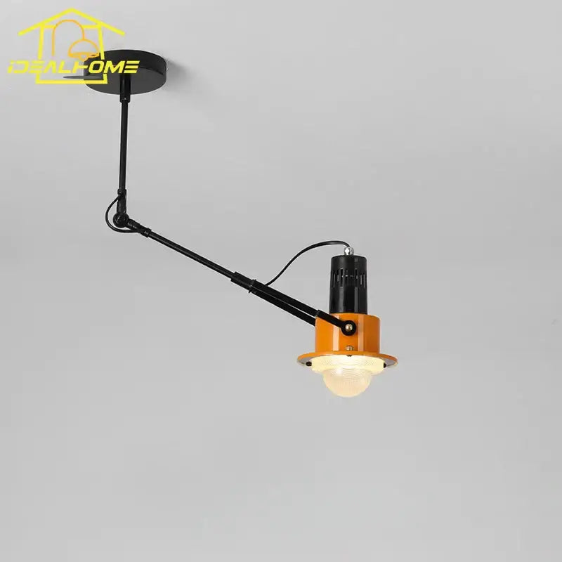 Black Orange Swing Lamp