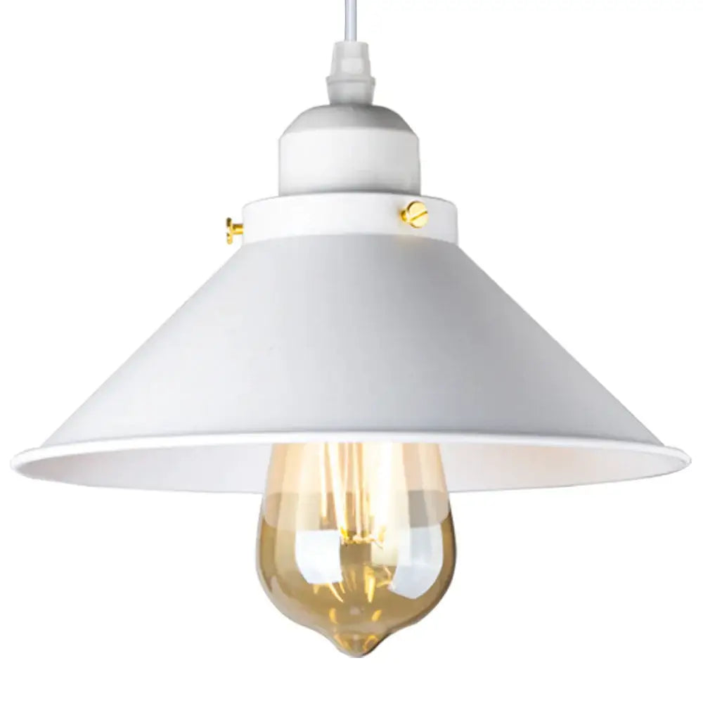 Black Industrial Pendant Light with Edison Bulb