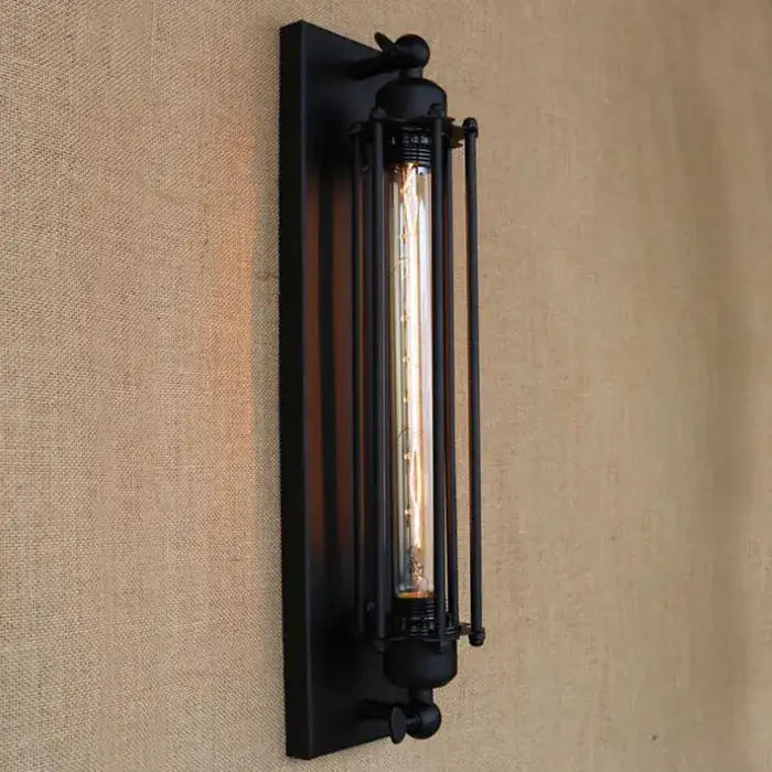 Black Rustic Wall Sconce
