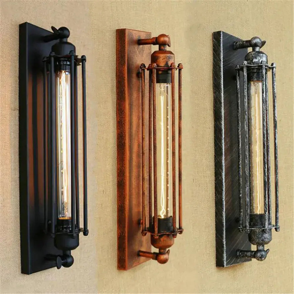 Black Rustic Wall Sconce