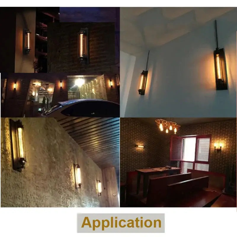 Black Copper Wall Sconce with Edison Bulb