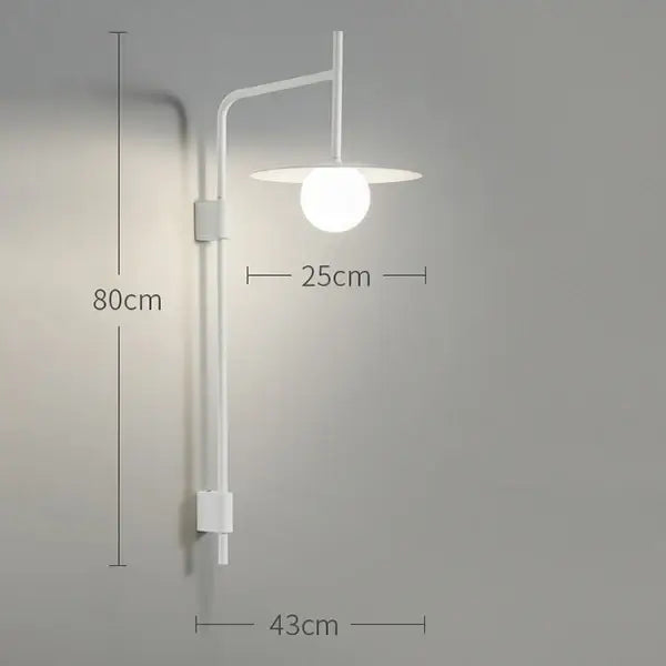 Black Minimalist Disc Wall Sconce