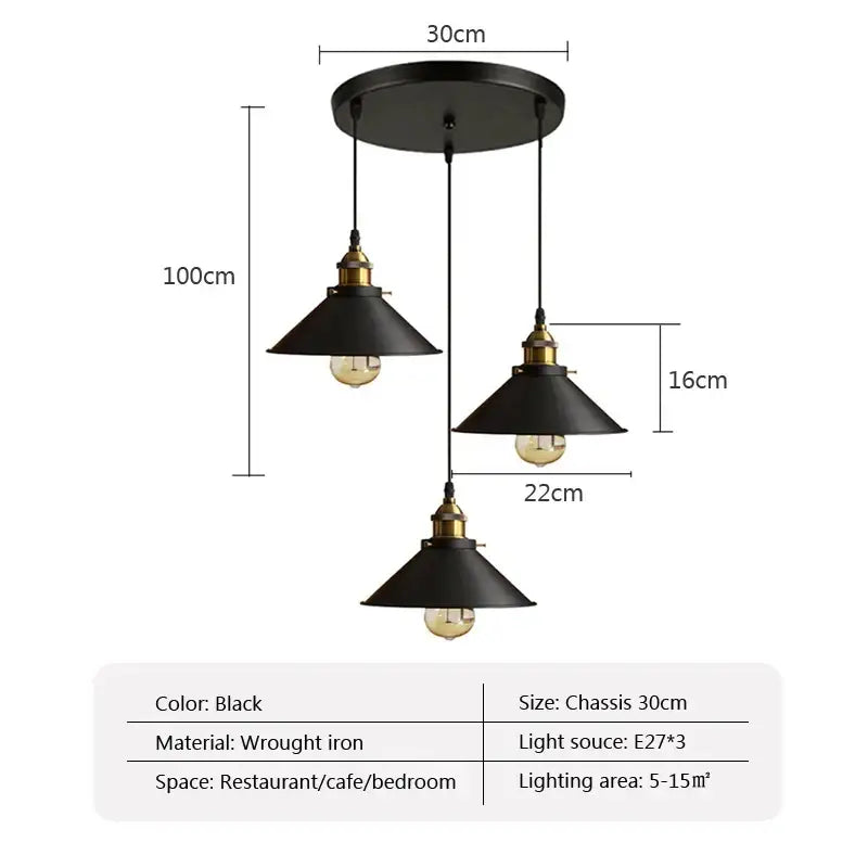 Black White Ceiling Chandelier
