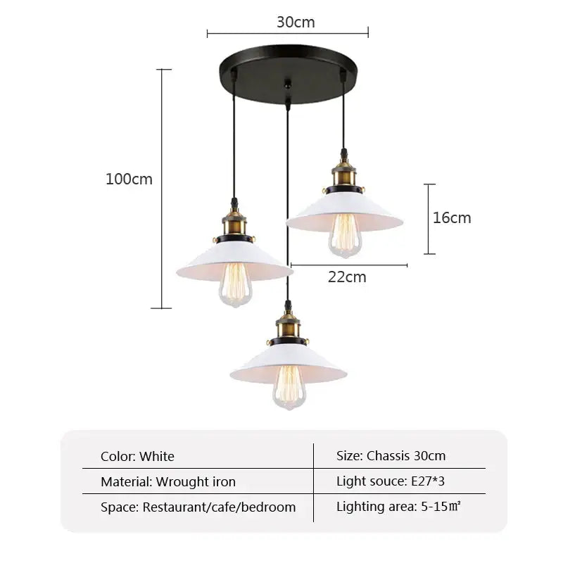 Black White Ceiling Chandelier