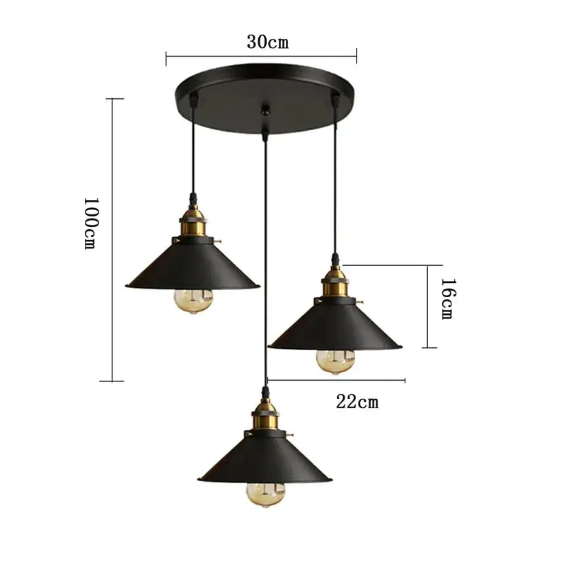 Black White Ceiling Chandelier