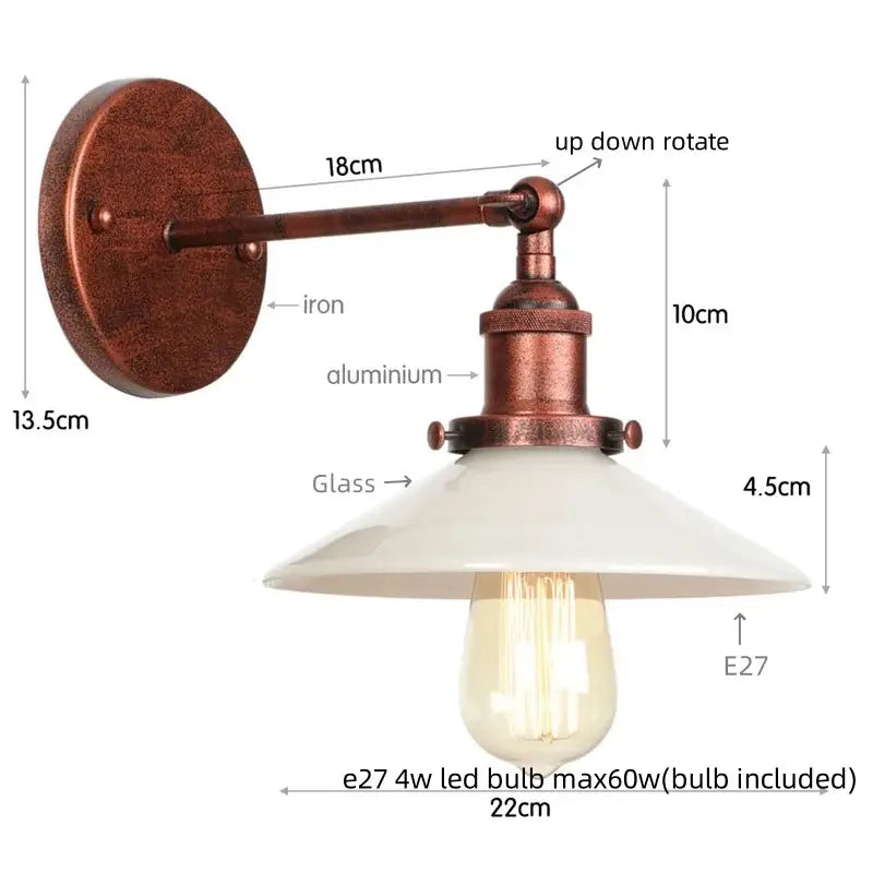 White Ceramic LED Wall Sconce