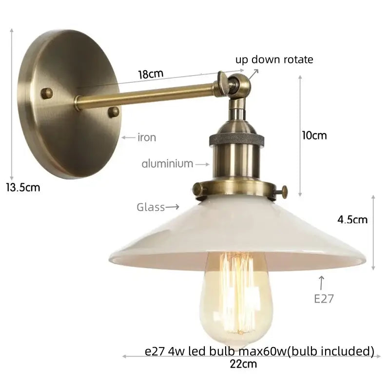 White Ceramic LED Wall Sconce