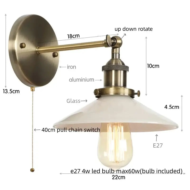 White Ceramic LED Wall Sconce