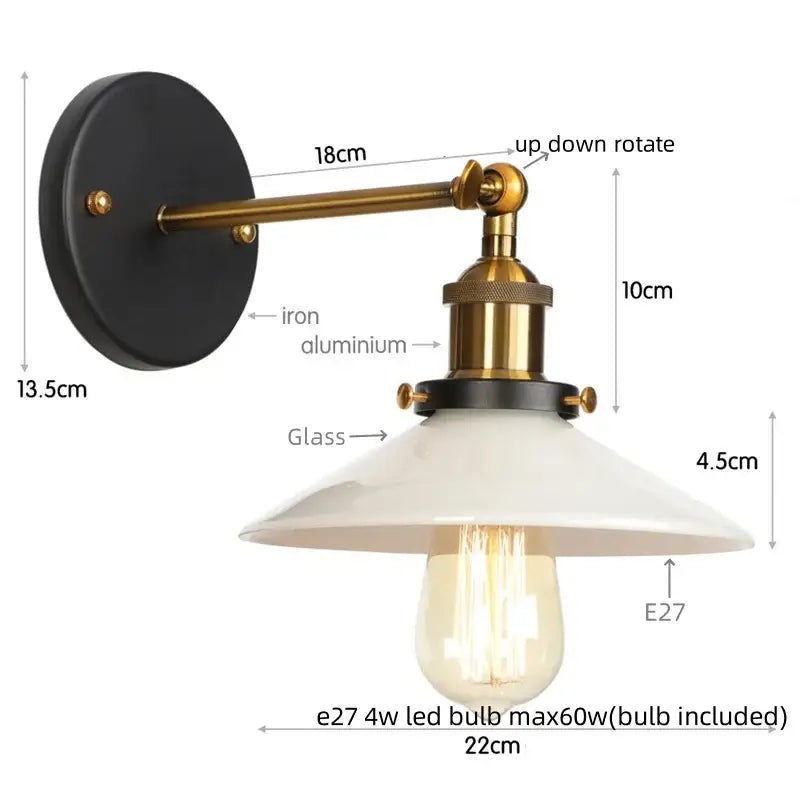 White Ceramic LED Wall Sconce