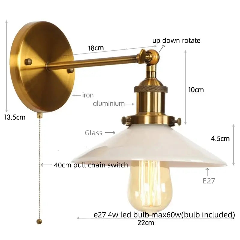White Ceramic LED Wall Sconce