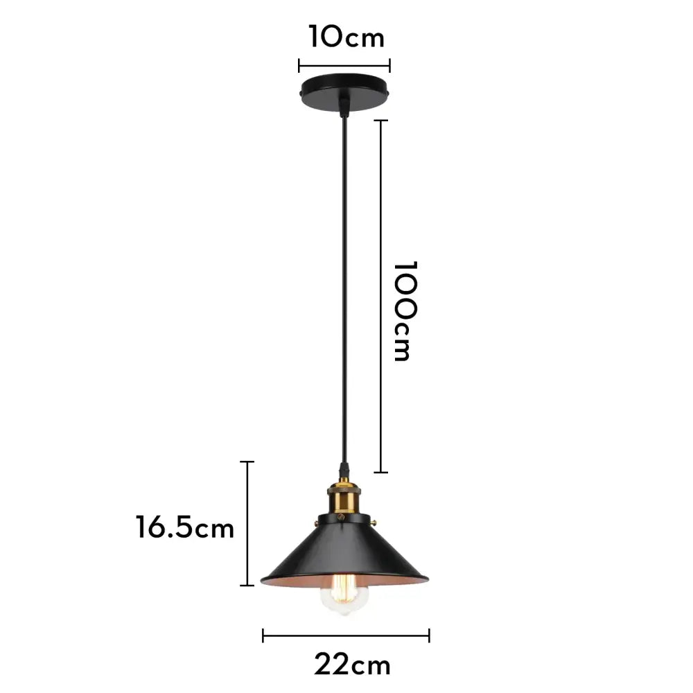 Black Copper Iron Pendant