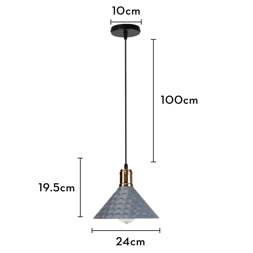 Black Copper Iron Pendant