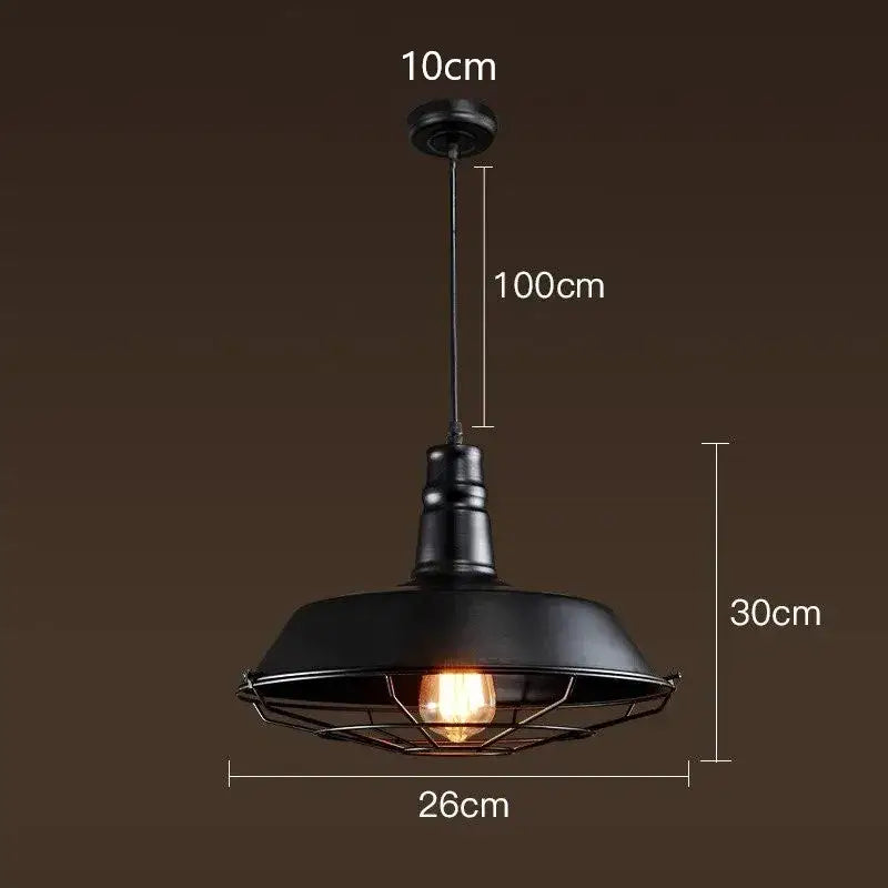 Black Iron Cage Chandelier for Dining Areas
