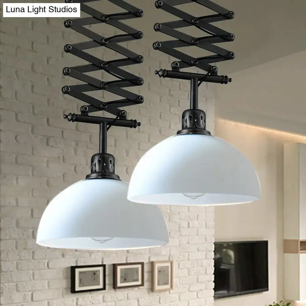 Black Extendable Pendant Lamp
