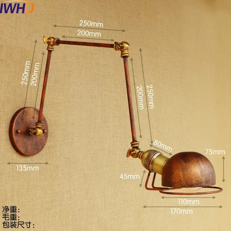 Brass Swing Arm Wall Lamp