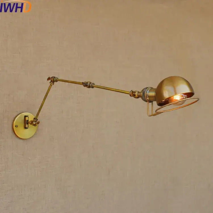 Brass Swing Arm Wall Lamp