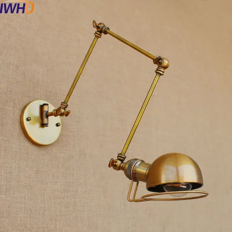 Brass Swing Arm Wall Lamp
