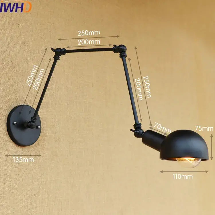 Brass Swing Arm Wall Lamp